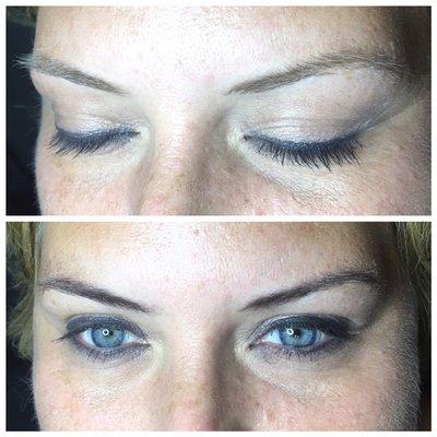 Eyebrow tinting service