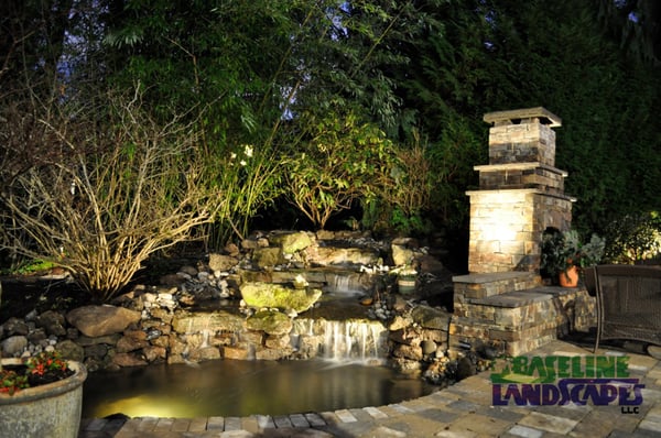 Water Feature and Lighting