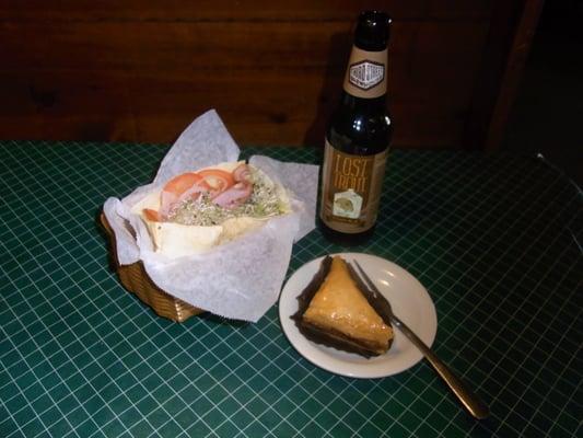 Pita Pocket, Baklava, and a Local Brew