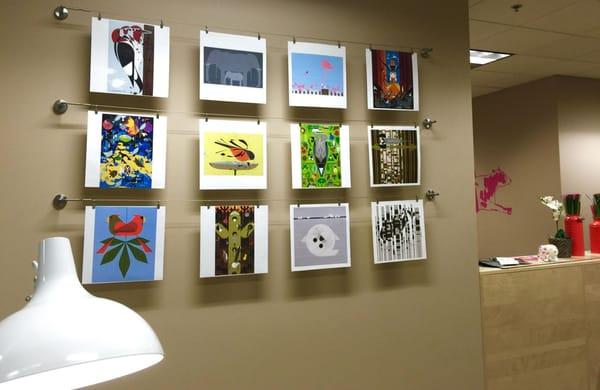 Newest wall art at @CoHiveNinja HQs by @CharleyHarper #coolart #giclee