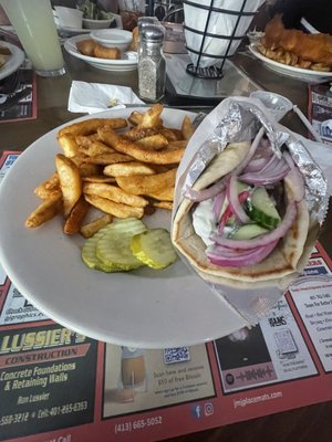 Traditional Lamb Gyro/ No Tomatoes Add Cucumber