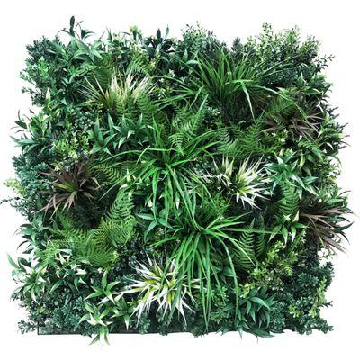 DESERT FERN Green wall panel 3.28' x 3.28' = 10.76 Sqft, Outdoor UV Protected & Fire Retardant