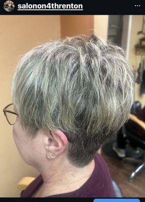 Undercut sassy short summer cut