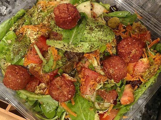 Vice Salad with Baked Falafel