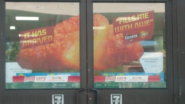 Doritos Loaded add "fills me w/awe." I'm pretty sure those things are filled with something, it isn't awe.