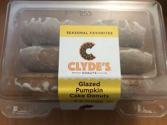 Glazed Pumpkin Cake Donuts