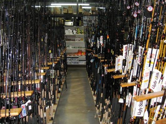 We have the largest inventory of fishing rods on Long Island!