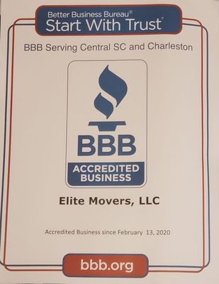 Recently backed and accredited by the BETTER BUSINESS BUREAU!!