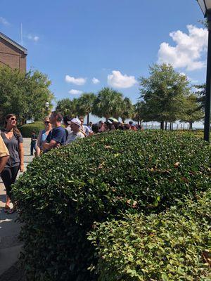 lunch line but it moved quickly and hey, it was FREE