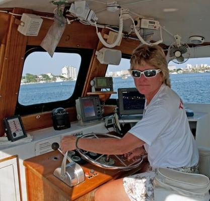 Nancy, the boat captain