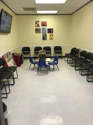 Dental clinic waiting room