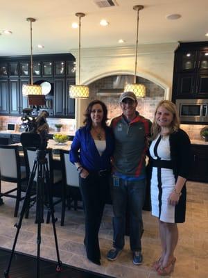 Jennifer filming with ABC news' program about what 1 million dollars can buy in Real Estate!