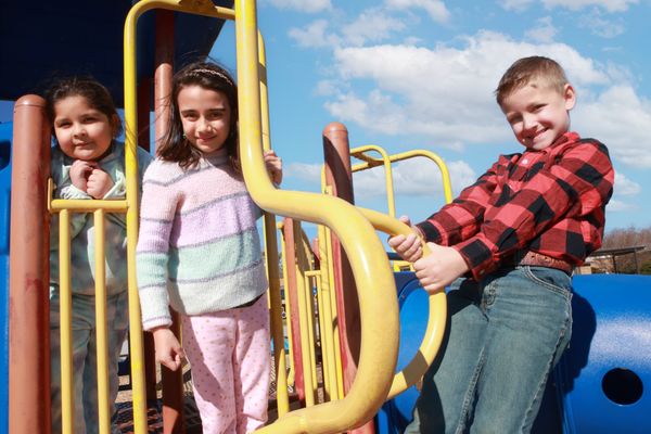 Cooley Springs-Fingerville Elementary School Student Enjoying the Playground