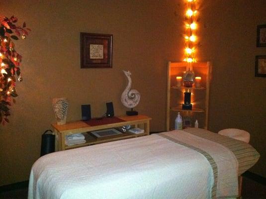 One of our relaxing treatment rooms.