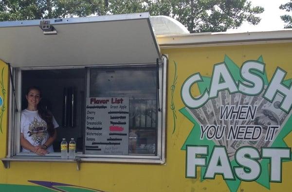 If you find this cart around town, stop in for Free Snow Cones. Yes, that is right, absolutely free!