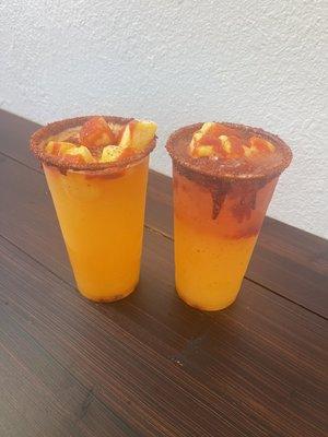 Mango sunrise and mango auguas Frescas