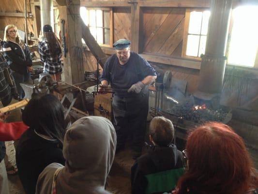 blacksmithing demonstration