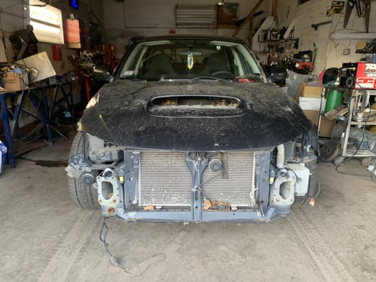 WRX Radiator Supports Damage