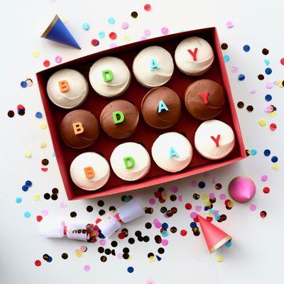 Celebrating a birthday? We have the perfect box of cupcakes. 
 *More birthday options on our website, including design your own