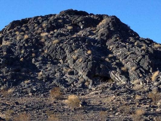 Volcanic rock hill up the Gultch