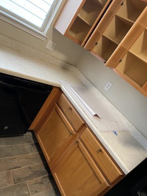 interior and exterior cabinet cleaning