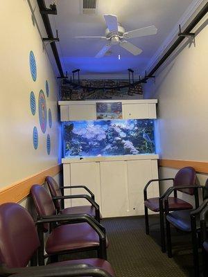 Fish tank inside of the "Well" office