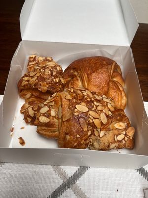 Over raised croissants with no filling Almond Croissant