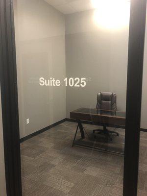 Private suite space with 24/7 access.