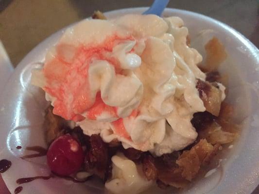 baklava sundae with Metaxa at the Kamm's Corners Greek Festival