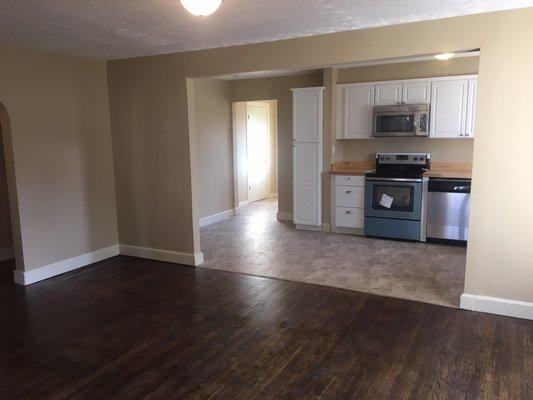 Refinish existing hardwood floors, total remodel for he kitchen!    Excellence has no excuse!!