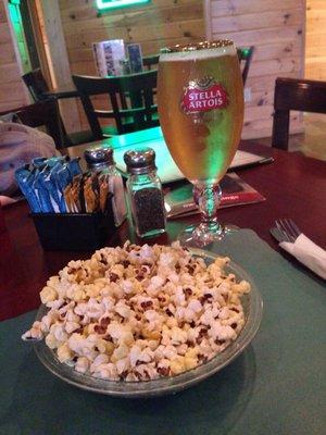 Free popcorn with beer