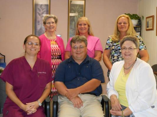 Staff: Back row- Carol, Julie, Karen
Front Row: Dr. Brown, Dr. Vitek, Dr. Glasin-Barfoot