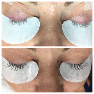 Very Natural lash extensions, subtle and impactful.