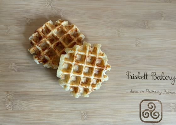 Triskell's cheesy savory waffles