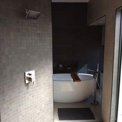 freestanding bathtub installed by Sustainable Plumbing of NC