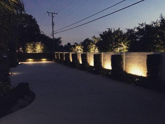 Landscape lighting design and installation.