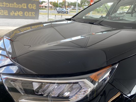 Toyota RAV4 hood Repaired.