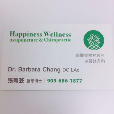 Dr. Chang at Happiness Wellness