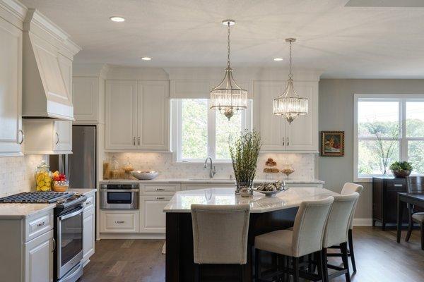 Kitchen countertops made from maintenance free stone.