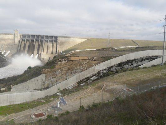 lower spillways open only