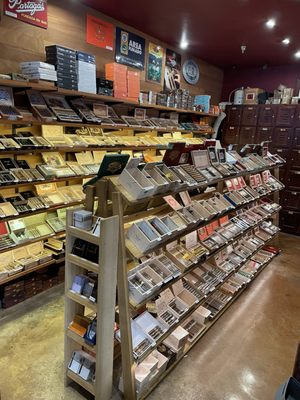 Walk in humidor.