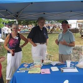 Here is another way to volunteer -- manning information table.