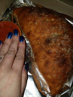 Ham, and broccoli calzone was awesome!