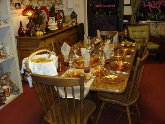 Wonderful Vintage Dinette Set and Dinnerware