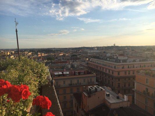 Rome, Italy  View from our hotel roof top bar