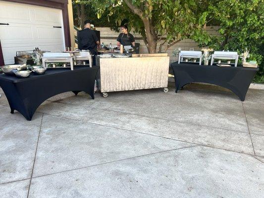 Chafering Dishes Set up