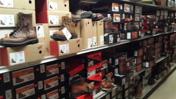 Large selection of safety boots and shoes for men and women.