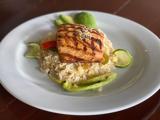 Grilled salmon special