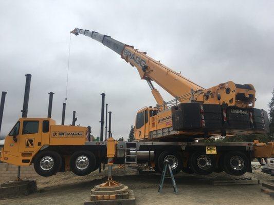 140 ton doing an iron job up at Cal Poly