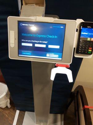 Check in kiosk